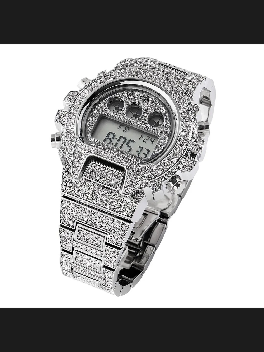 Activa Soluna X Invicta Digital Men's Watch - 51mm, Silver